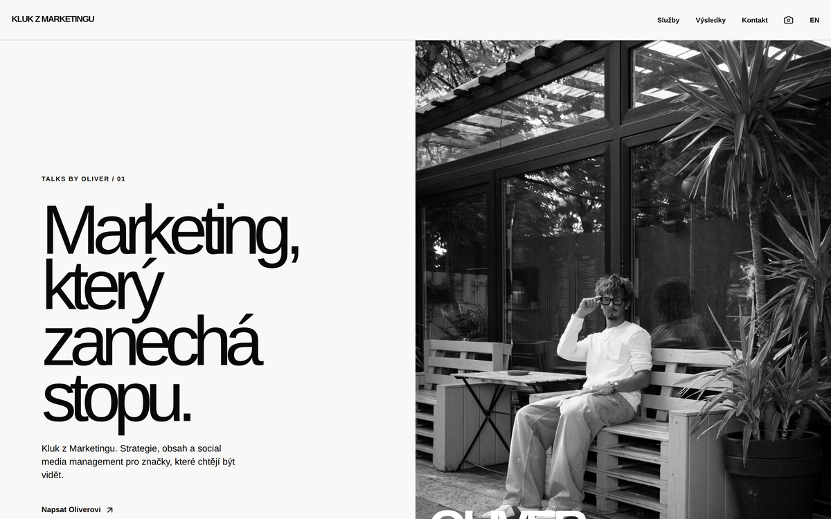 Kluk z Marketingu front page